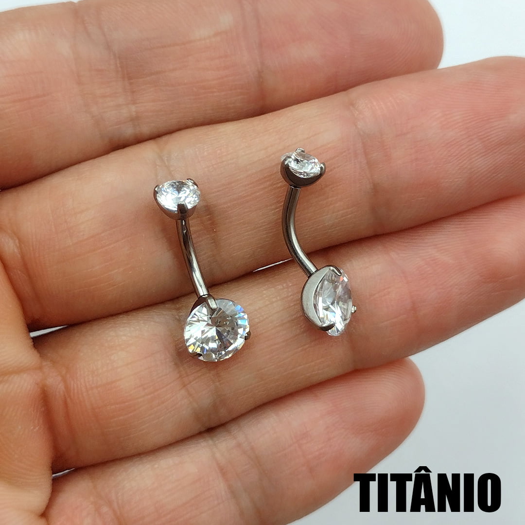 Piercing Umbigo Zircônia Titânio PIFU199