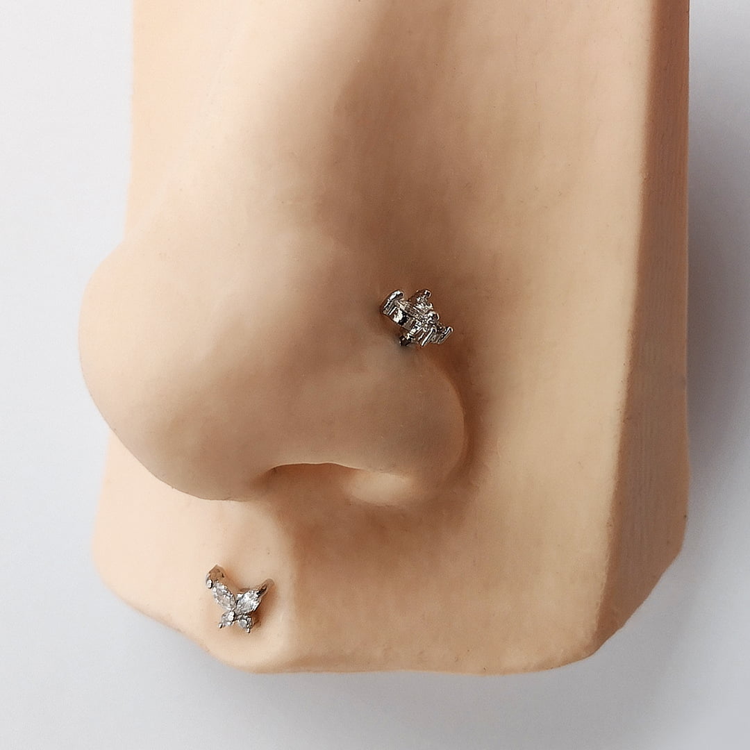 Piercing Orelha Nariz Tragus Labret Zirc Nia Borboleta A O Cir Rgico O Seu Estilo Nico Alvalek