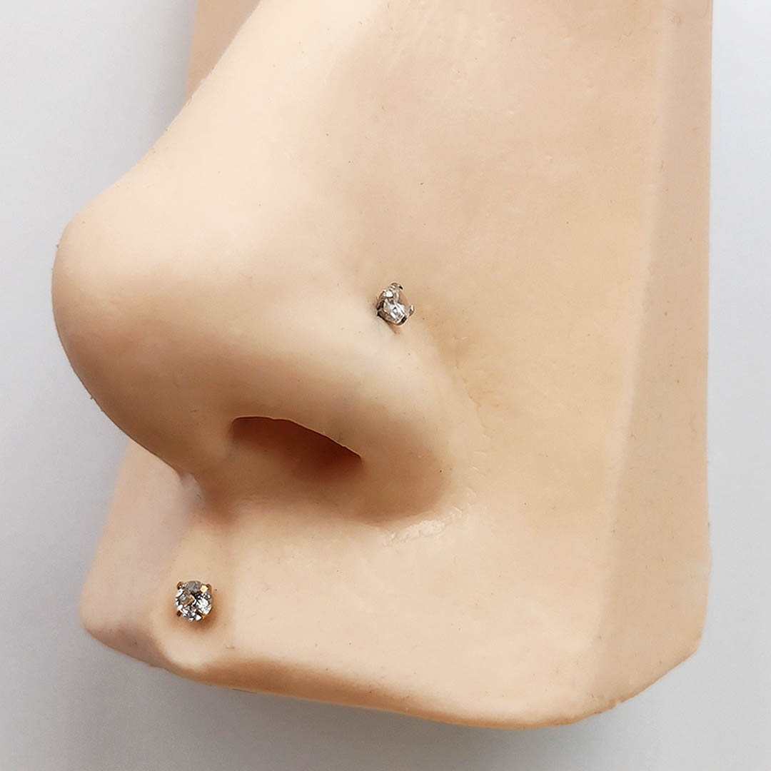 Piercing Sobrancelha Titânio Dourado Antialérgico