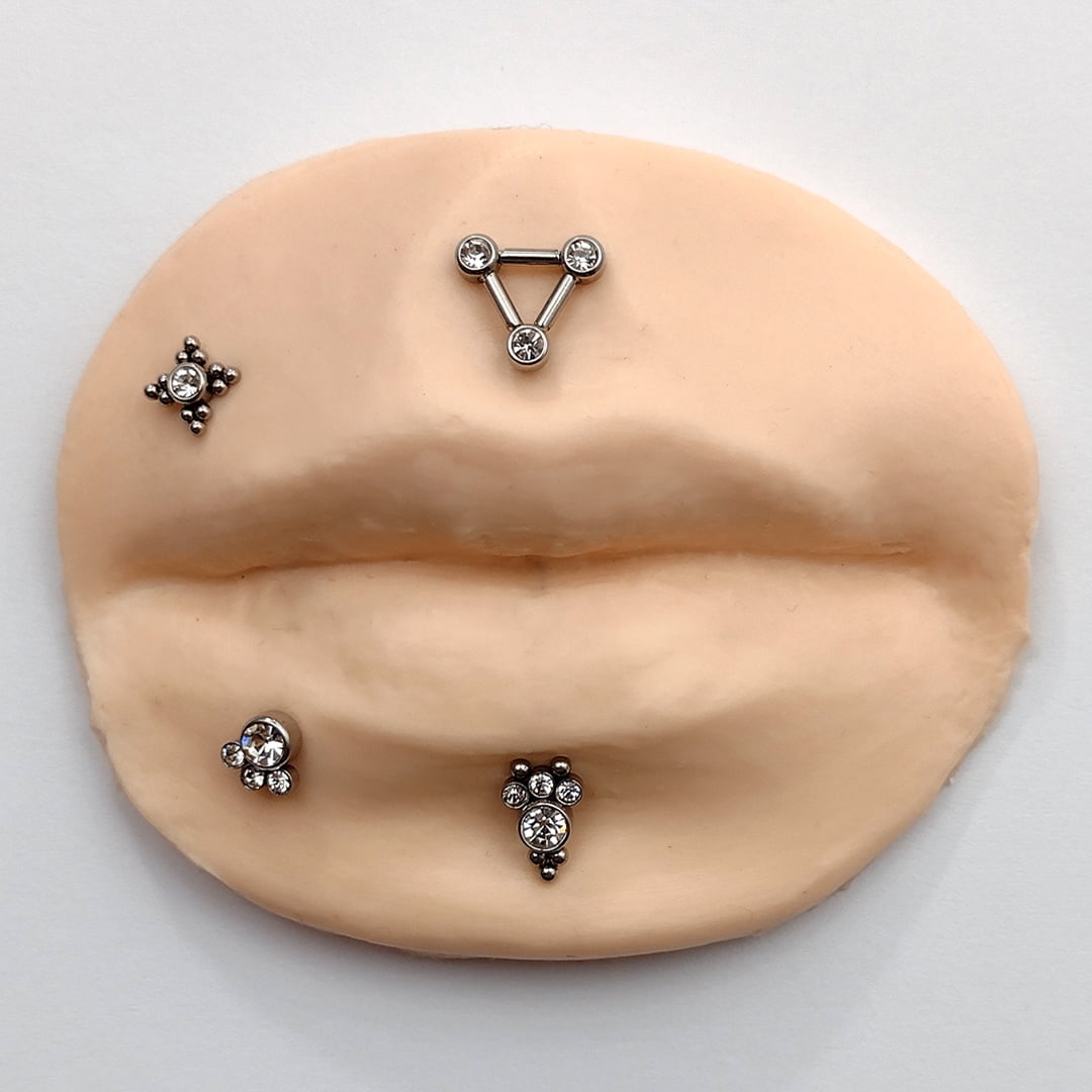 Loja 78/79 Piercing Labret Boca Tragus Helix Conch Aço Cirúrgico
