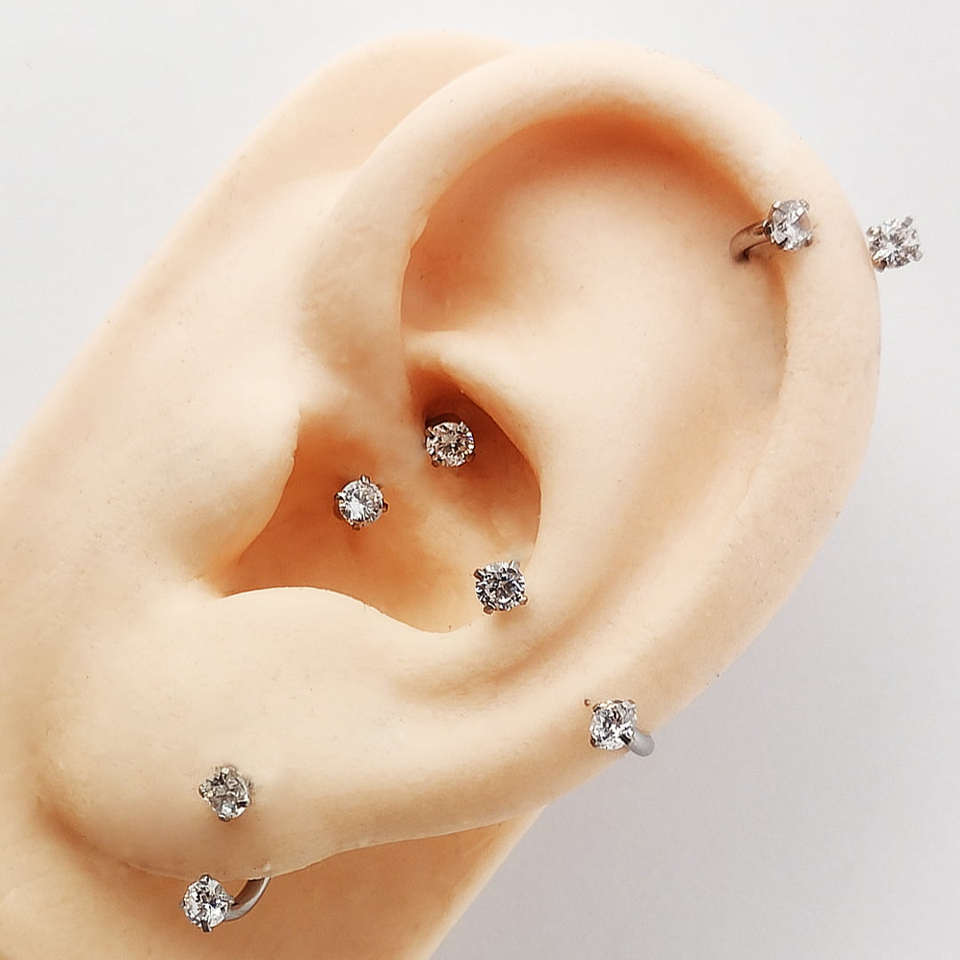 Piercing Umbigo Aço Estrela Grande Zircônia - Lojas Riqueza