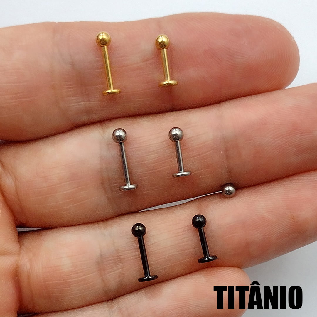 Piercing de nariz de titânio