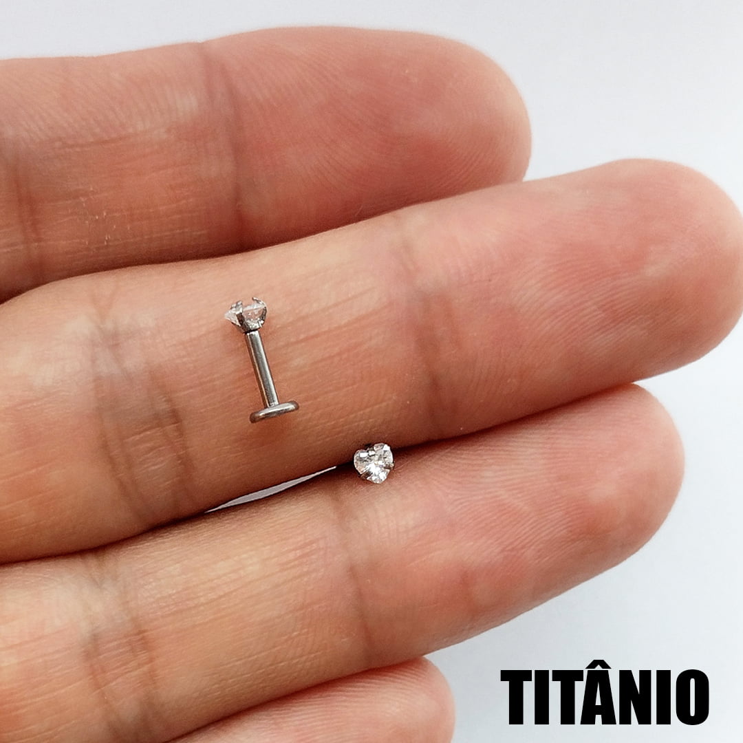 Piercing Orelha Tragus Labret Zircônia Titânio: o seu estilo único