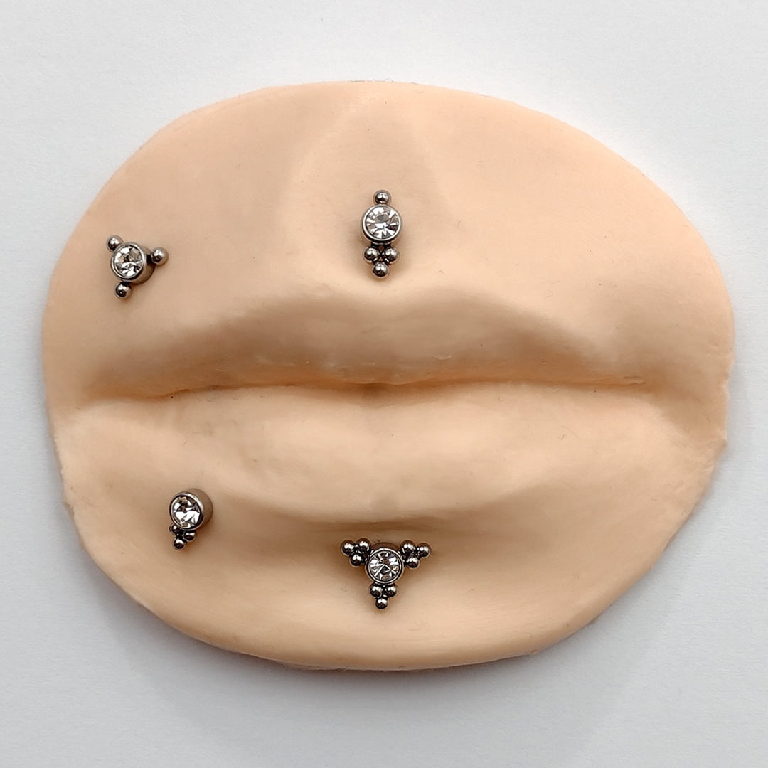 Piercing Orelha Tragus Labret Zircônia Titânio o seu estilo único Alvalek