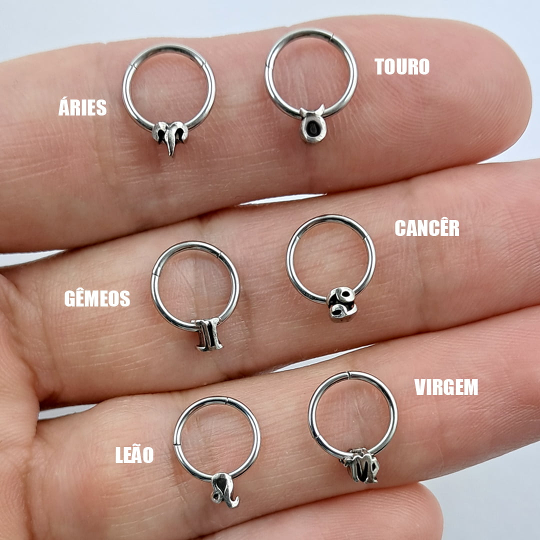 Piercing Clicker Articulado Signos Aço Cirúrgico