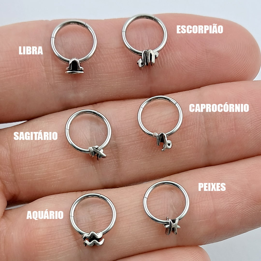 Piercing Clicker Articulado Signos Aço Cirúrgico