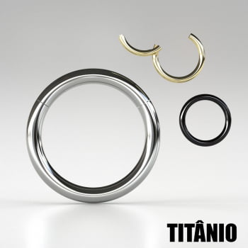 Piercing Argola Articulada Titânio PIFU088