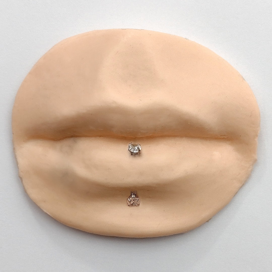 PI166 Piercing Sobrancelha Umbigo Labret Zircônia Aço Cirúrgico