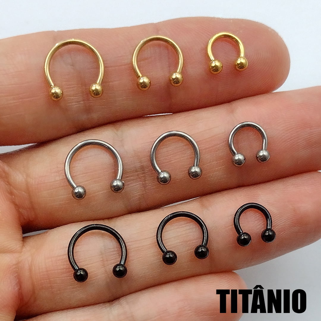 Piercing Ferradura Titânio PIFU126